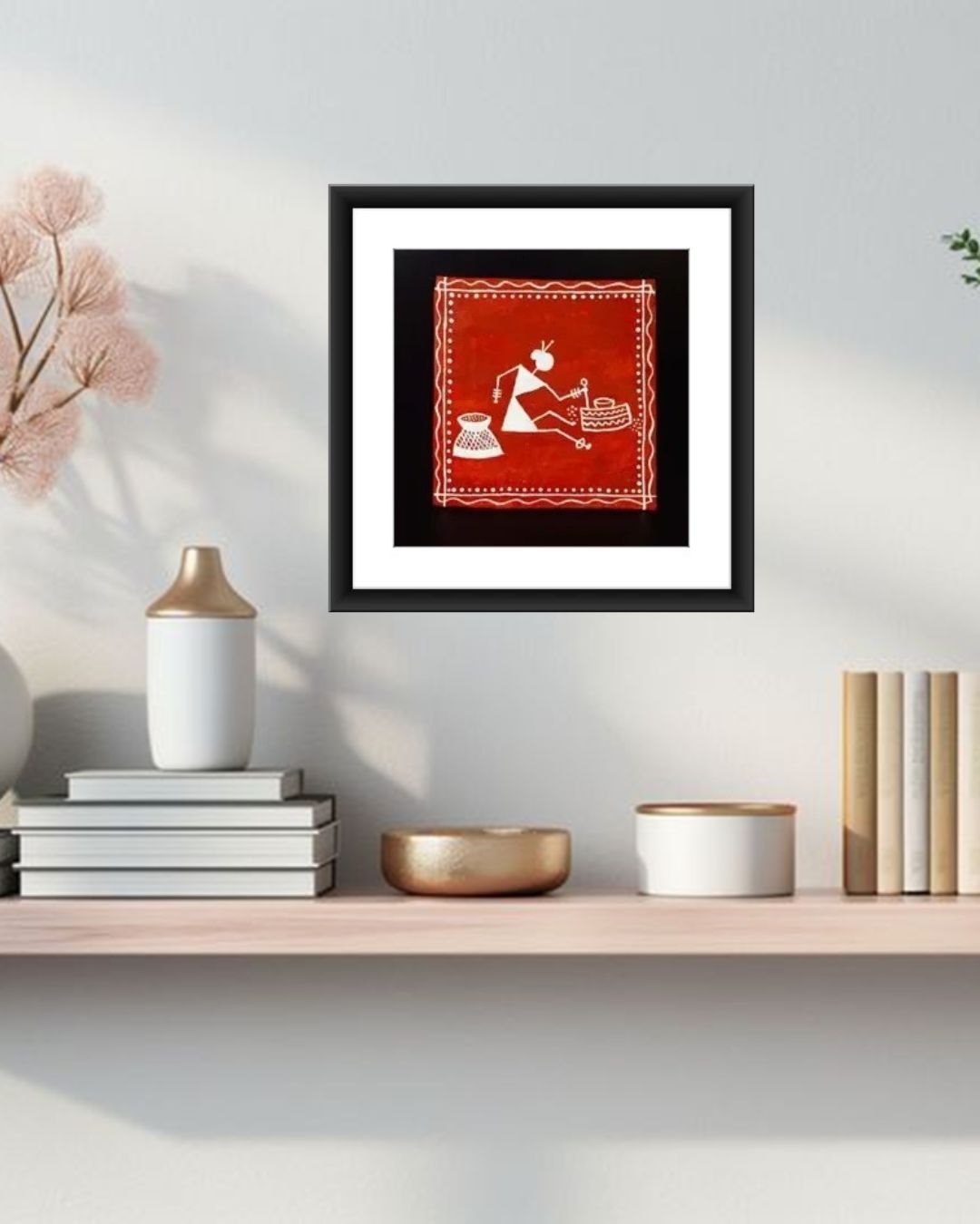 Warli Tribal Village Wall Art MIV - W003