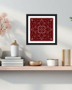 Modern Ethnic Lined Warli Art Frame for Home Decor - MIV0115