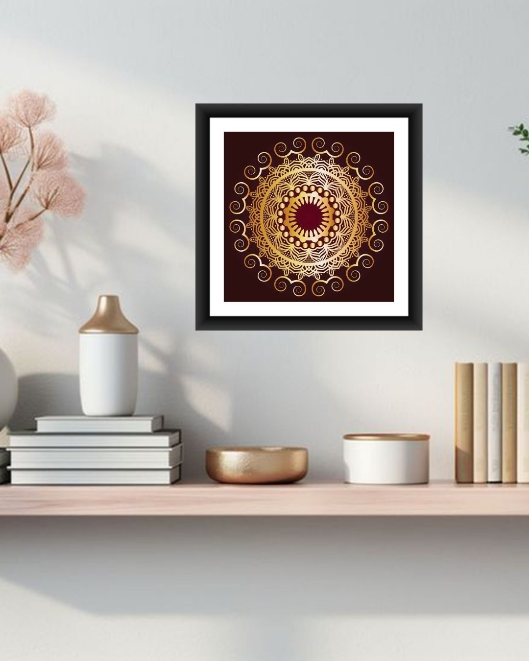 Golden Mandala Art Frame - MIV0117