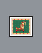 Madhubani Horse Wall Frame - MIV0182