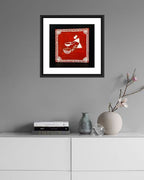 Authentic Warli Rural Village Scene Art Frame MIV - W004