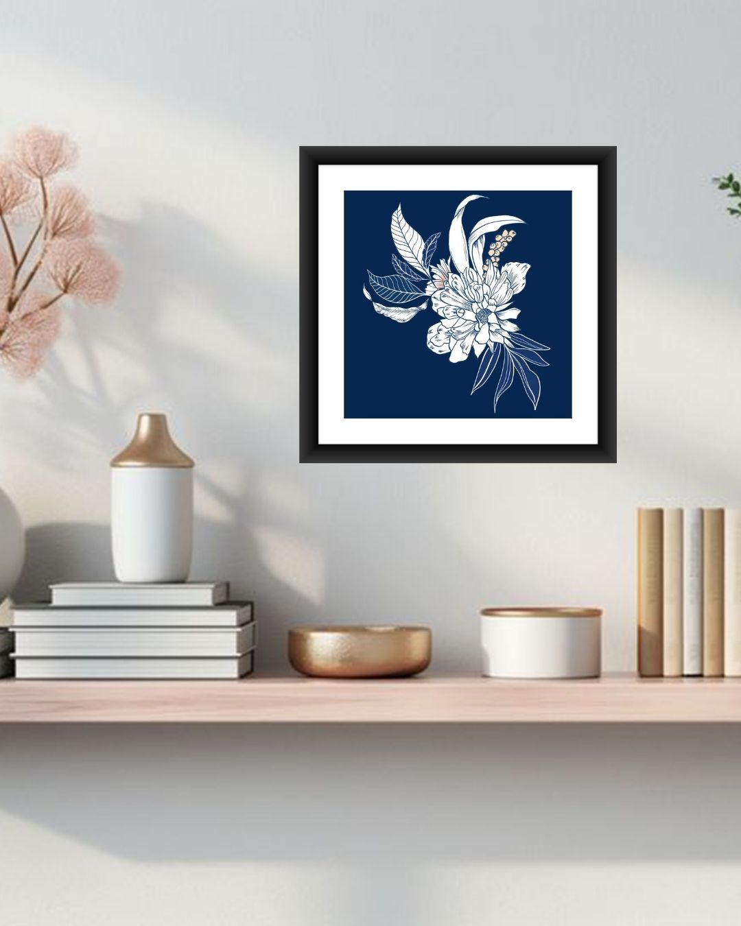 Elegant Floral Wall Art For Living Room - MIV0163