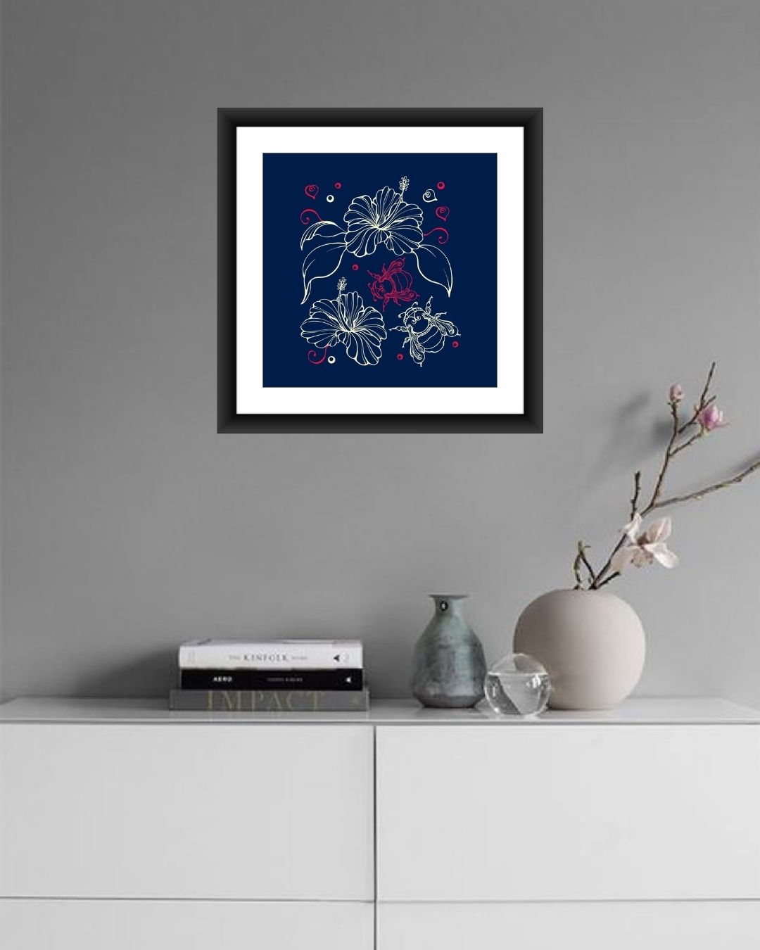 Contemporary Floral Wall Art - MIV0167