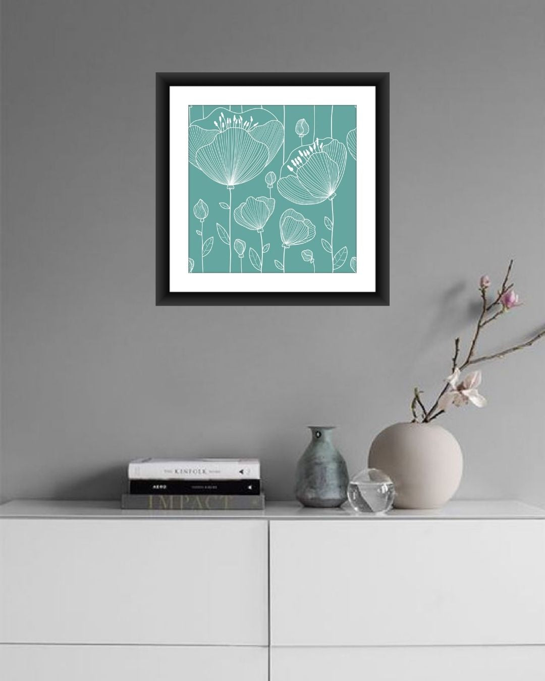 Pastel Floral Wall Art Frame - MIV0177