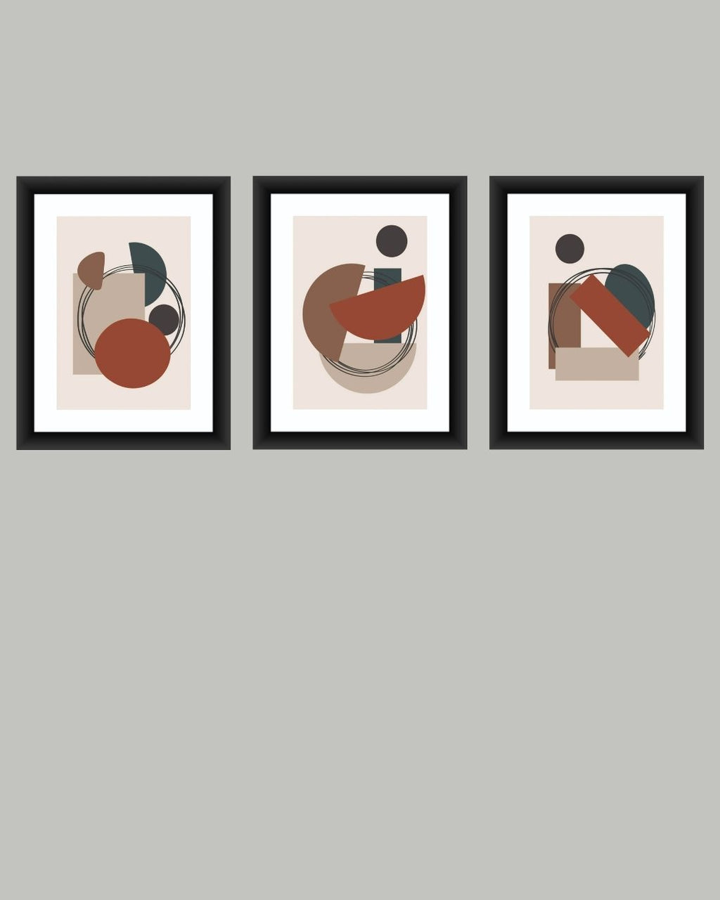 Abstract MIV 074 Set of 3