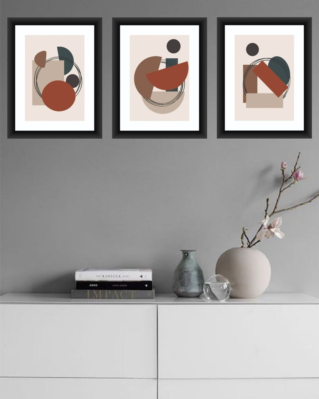 Abstract MIV 074 Set of 3