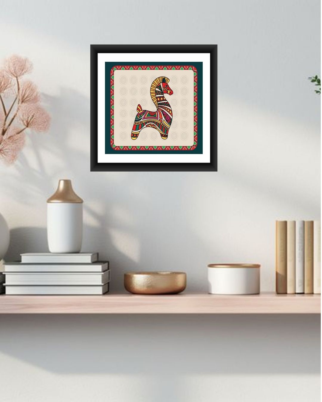 Classic Madhubani Art Wall Frame - MIV0183