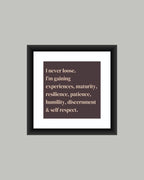 Positive Quote Wall Art Frame MIV Q020
