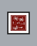 Warli Tribal Village Life Wall Art Frame MIV - W007