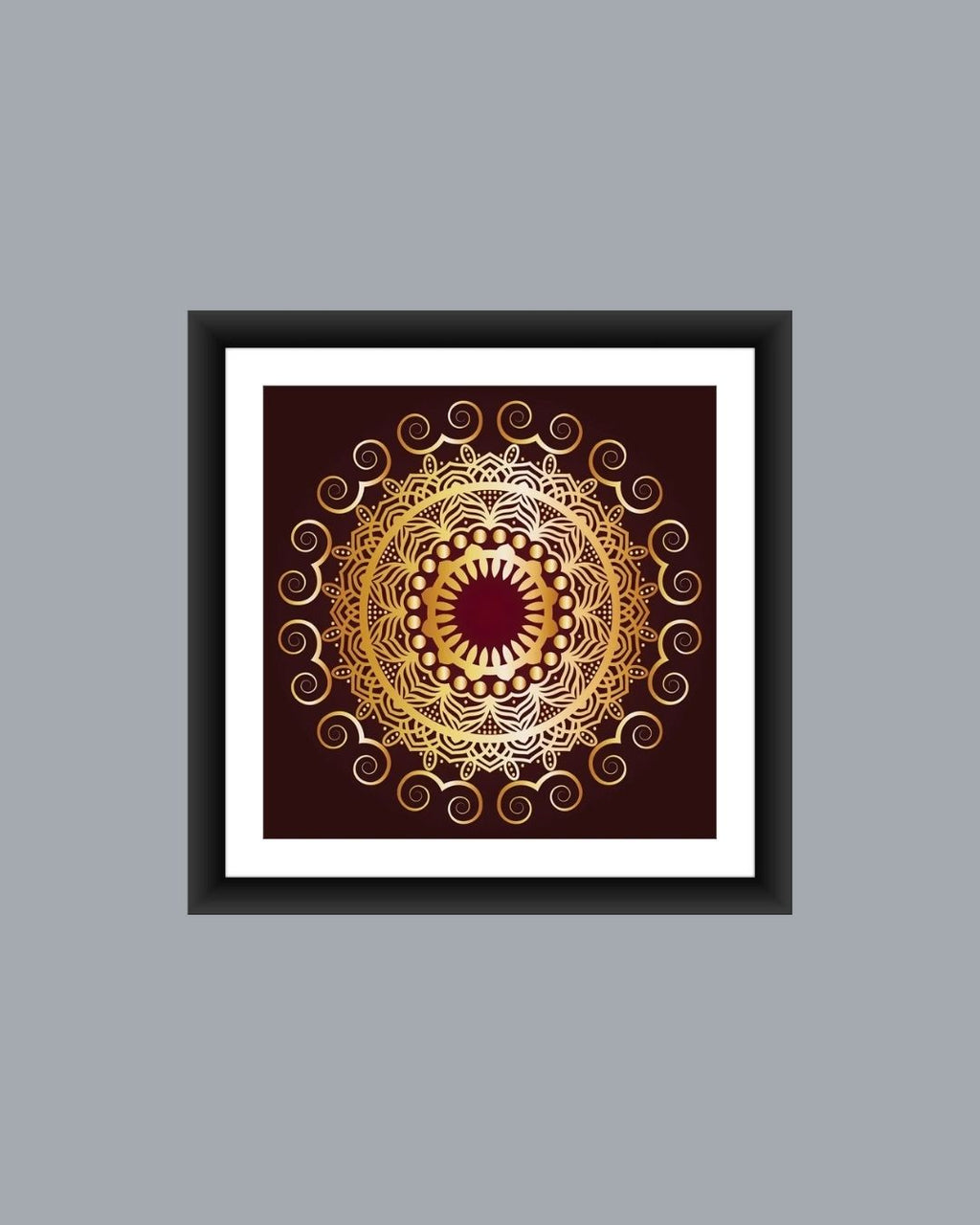 Golden Mandala Art Frame - MIV0117