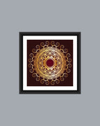 Golden Mandala Art Frame - MIV0117