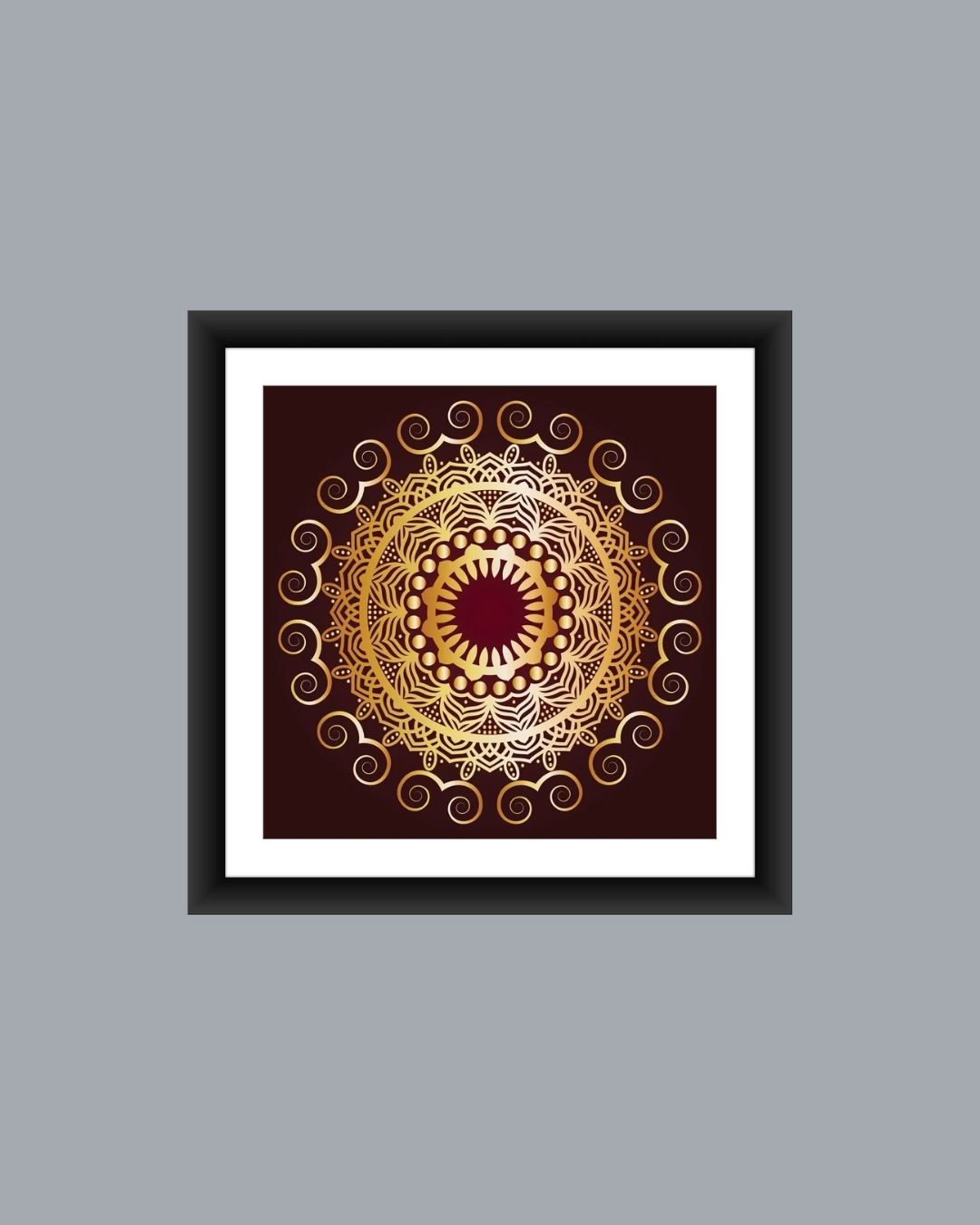 Golden Mandala Art Frame - MIV0117