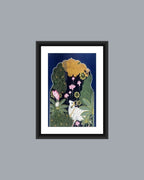 Pichwai Floral Art Frame MIV- P008