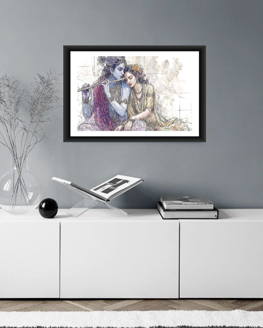 Radha Krishna Wall Frame