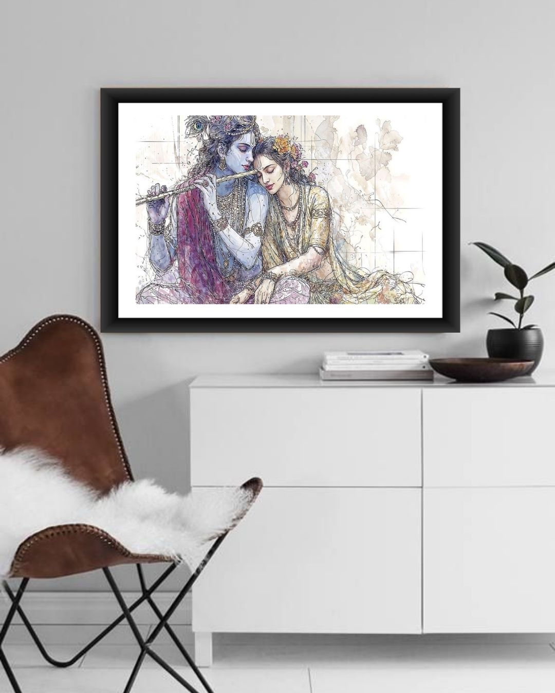 Radha Krishna Wall Frame
