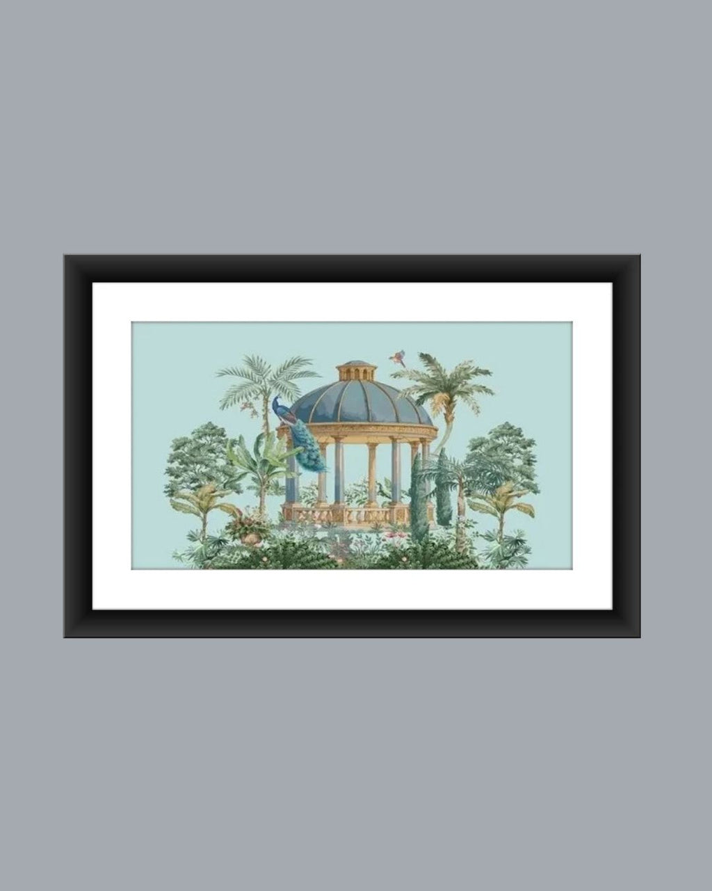 Traditional Pichwai Peacock Garden Art MIV P002