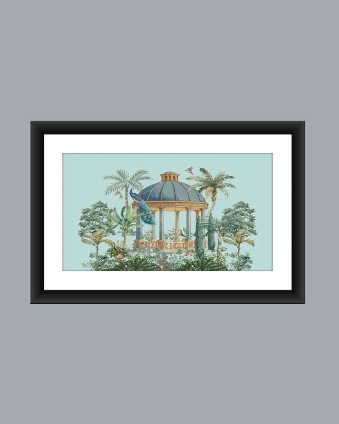 Traditional Pichwai Peacock Garden Art MIV P002