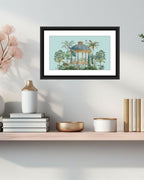 Traditional Pichwai Peacock Garden Art MIV P002