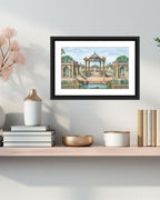 Vintage Palace Pichwai Art With Peacocks MIV - P004