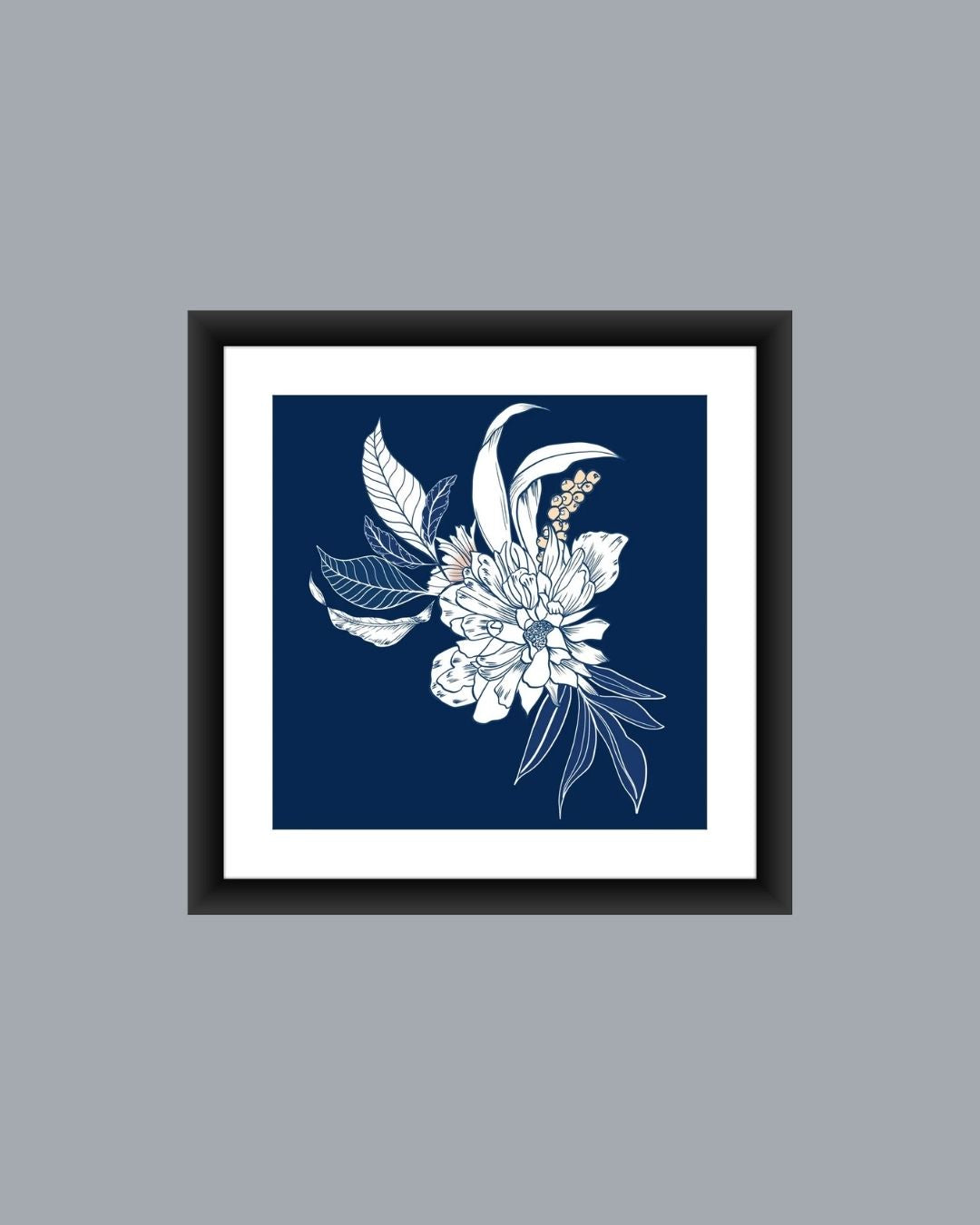 Elegant Floral Wall Art For Living Room - MIV0163