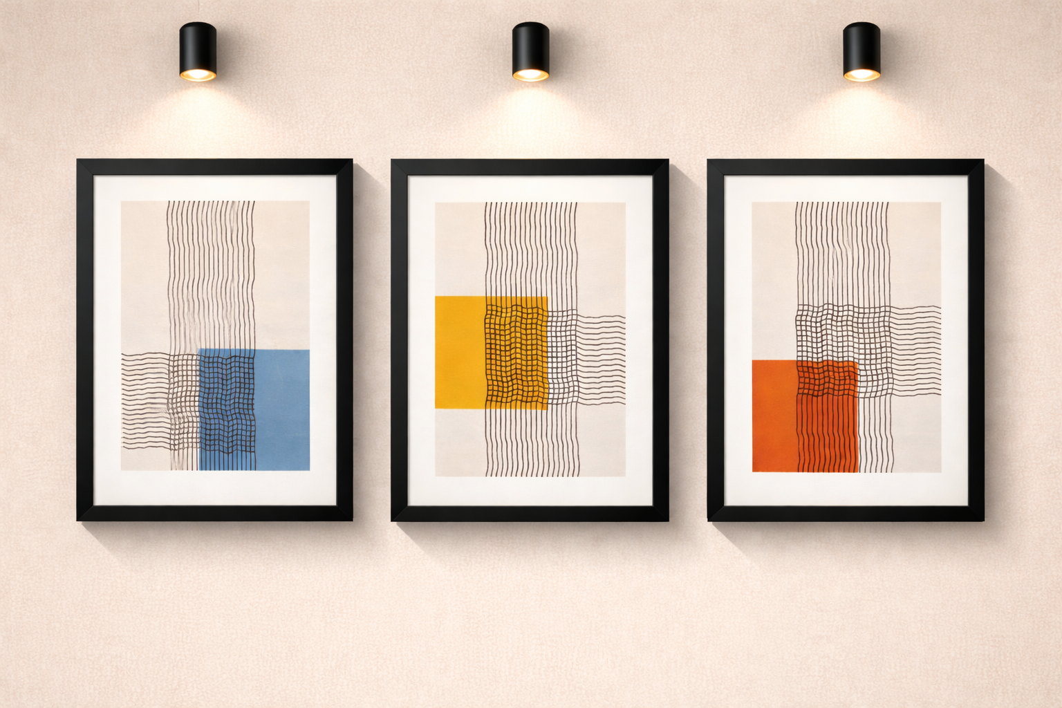 Abstract MIV 047 - Set of 3